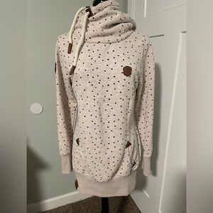 Naketano - Star high neck tunic sweatshirt